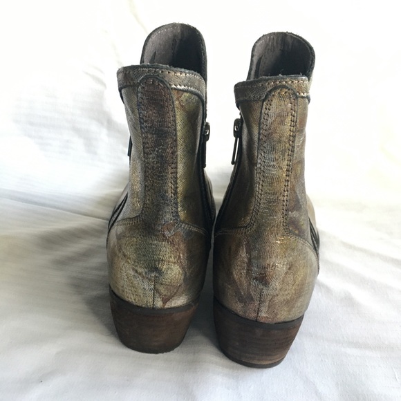Seychelles Boots Floral Metallic Gold/Silver - Picture 7 of 10